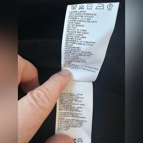 Dsquared2 Black White Piped Fit & Flare Dress Sz S Made in Italy - Picture 14 of 15